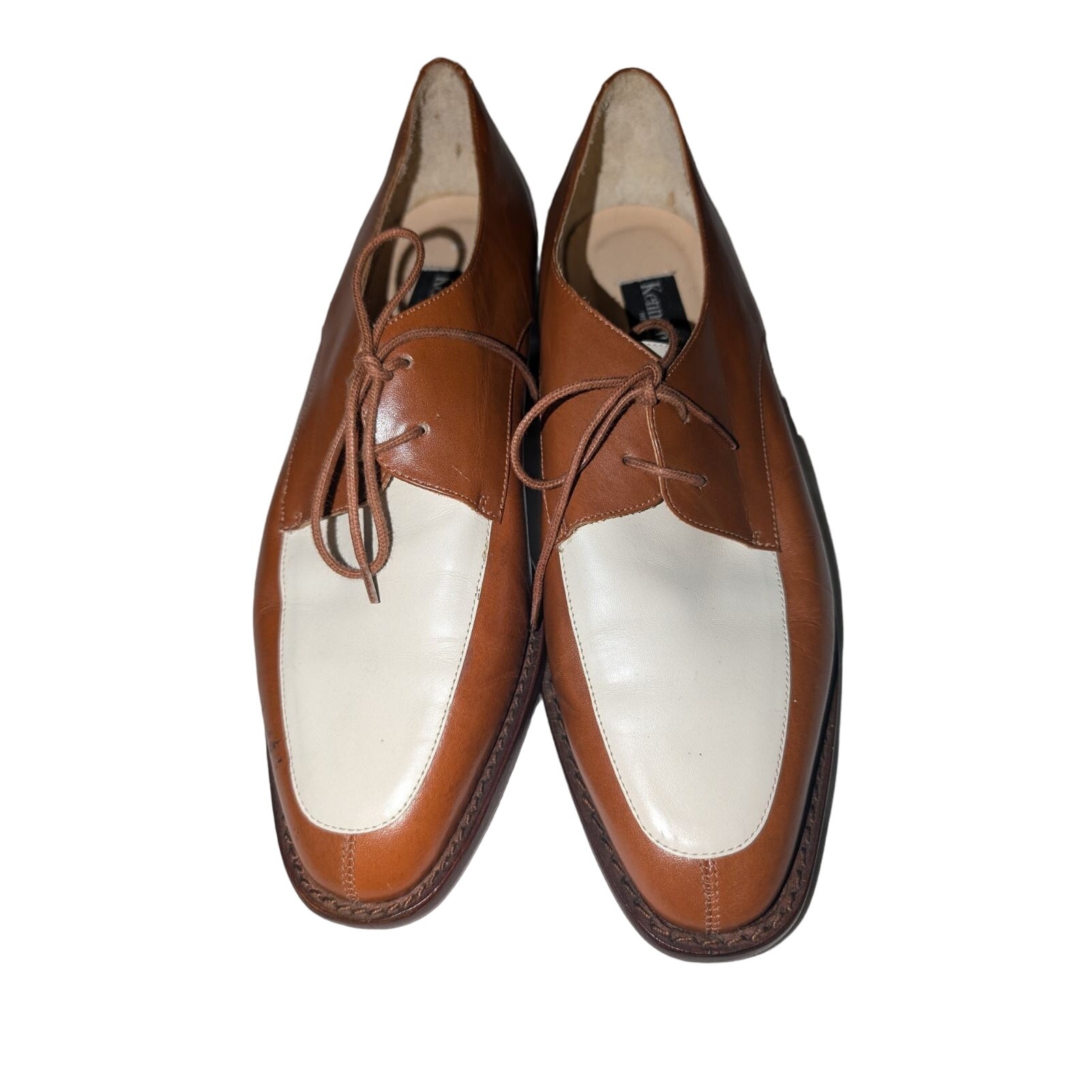 NWT VTG DS Men's Kenneth Cole New York Worn & Refinished Lace Up Oxfords Sz 10M