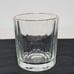Set of 2 Bormioli Vitrosax Gold Rimmed Lowball Whiskey Glasses 4 x 3.5