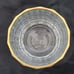 Set of 2 Bormioli Vitrosax Gold Rimmed Lowball Whiskey Glasses 4 x 3.5