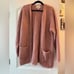 Side Effects Vintage Open Cardigan Sweater 80's Pink Womens Size Small