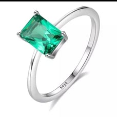 *SALE* Emerald Engagement Ring
