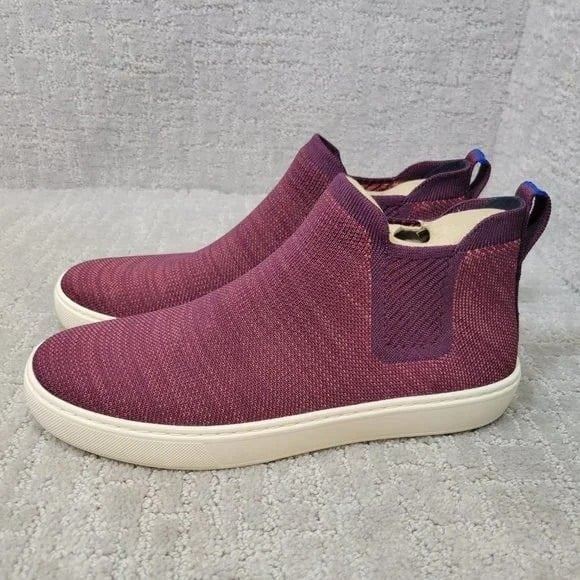 ROTHY'S The Chelsea Plum Melange Pull On Sneaker Shoes Women's Size US 10