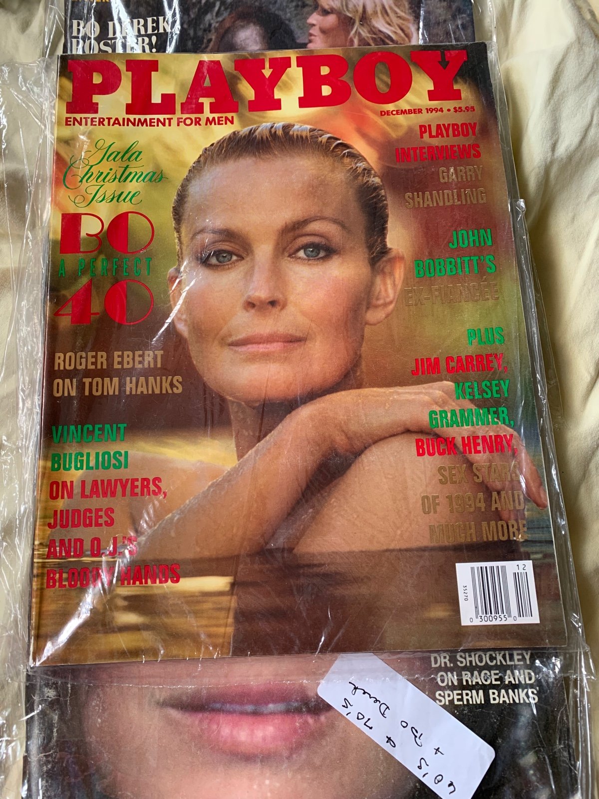 3 vintage playboy magazines featuring Bo Derek