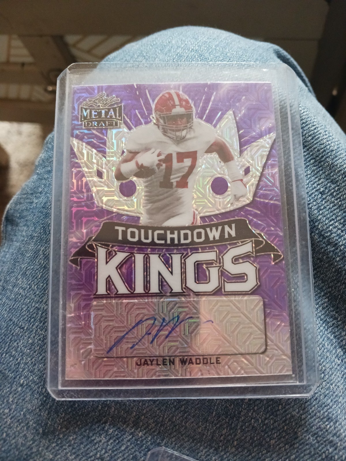 Rare jalen waddle auto rookie 4 of 7 touchdown kings