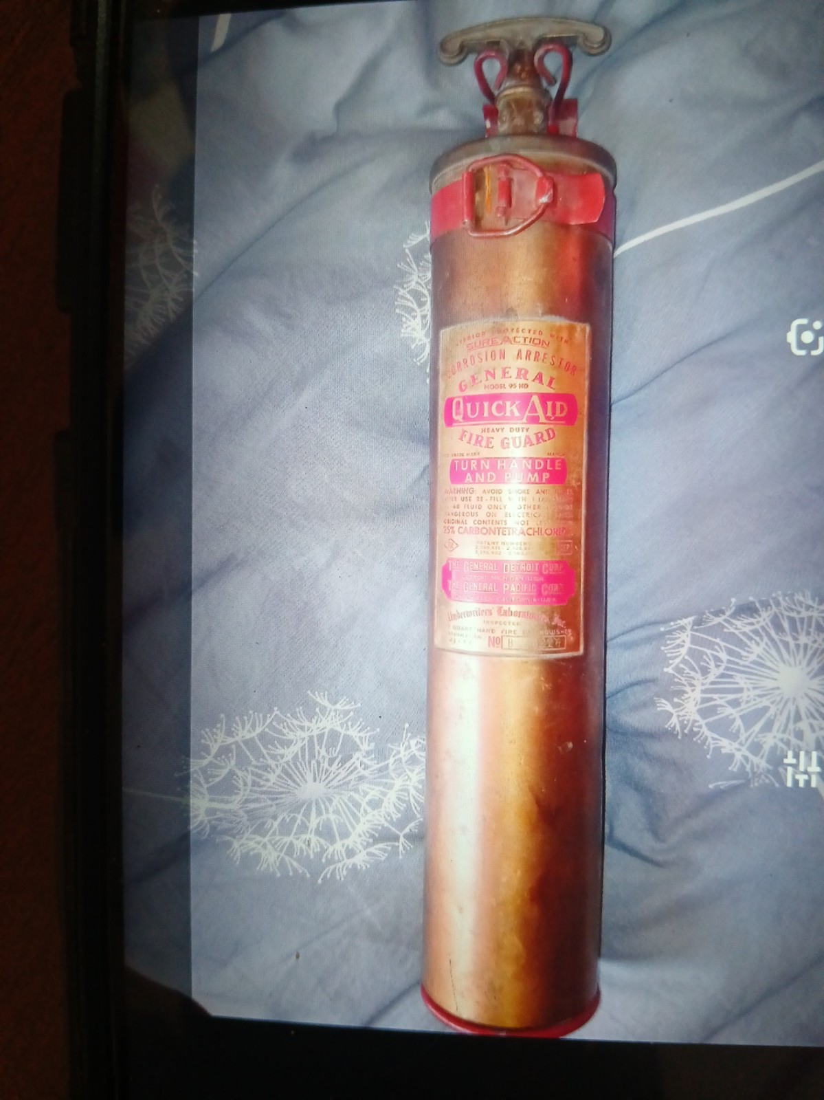 Antique fire extinguisher