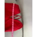 Andie Swim The Bali One Piece Swimsuit Tieback V Neck Cherry Red NWT Size L