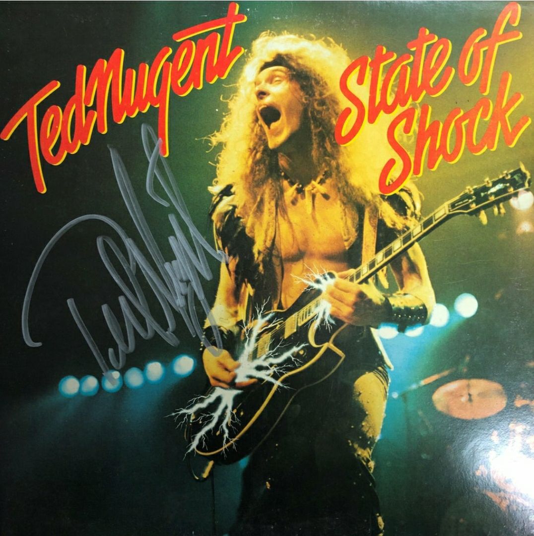 Ted Nugent Autographed Album Cover w COA
