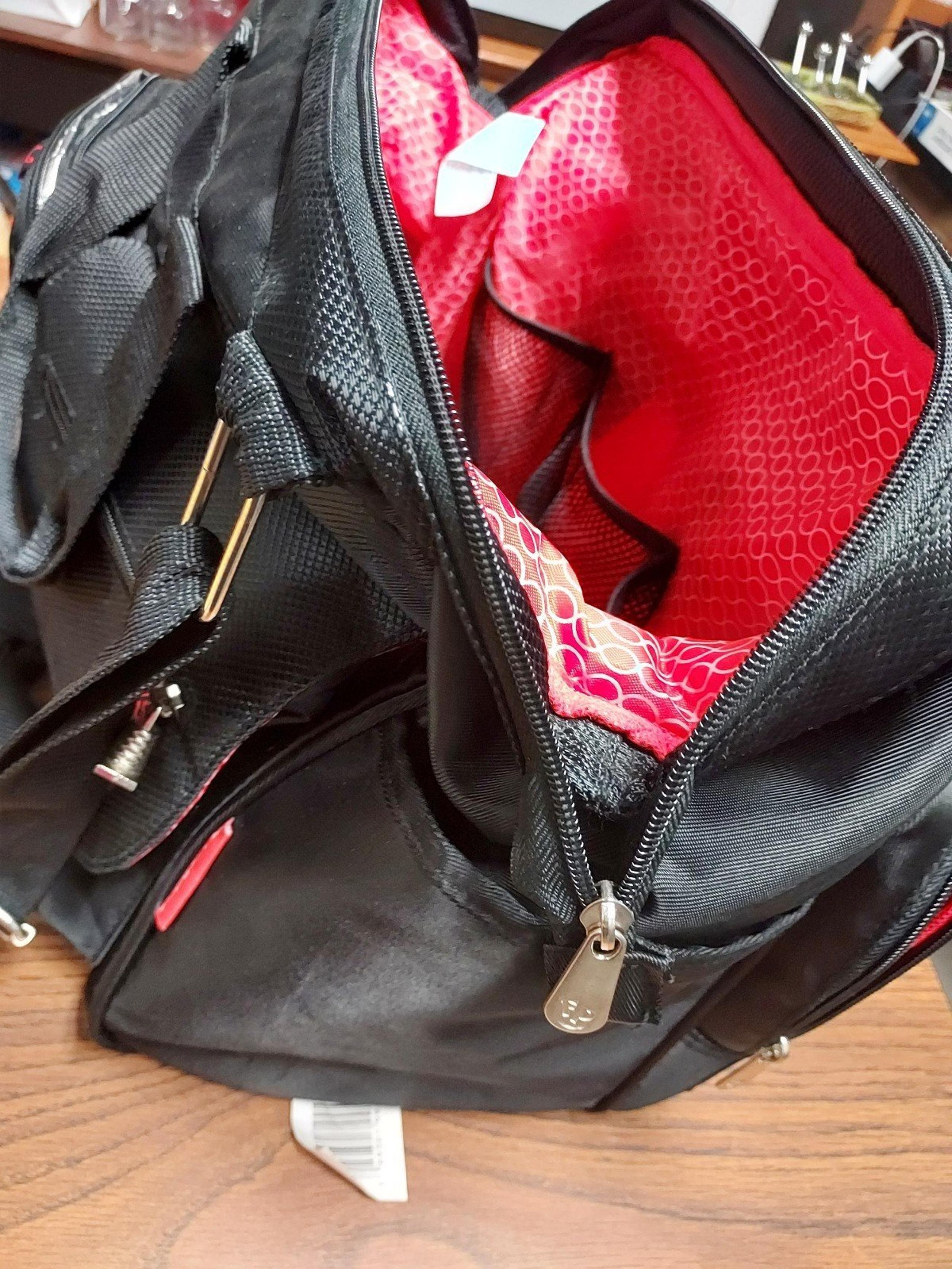 Perfect Fisher Price Diaper Bag Black & Red