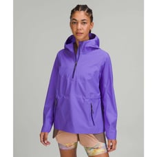 Lululemon Waterproof Hiking Half-Zip Pullover Light Electric Indigo