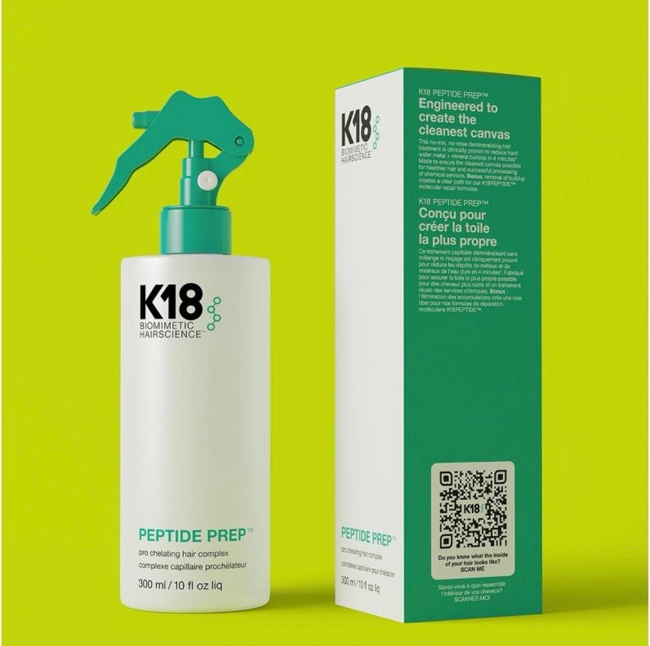 K18 Professional Peptide Prep Pro Chelating Hair Complex 10 Fl Oz / 300 ml