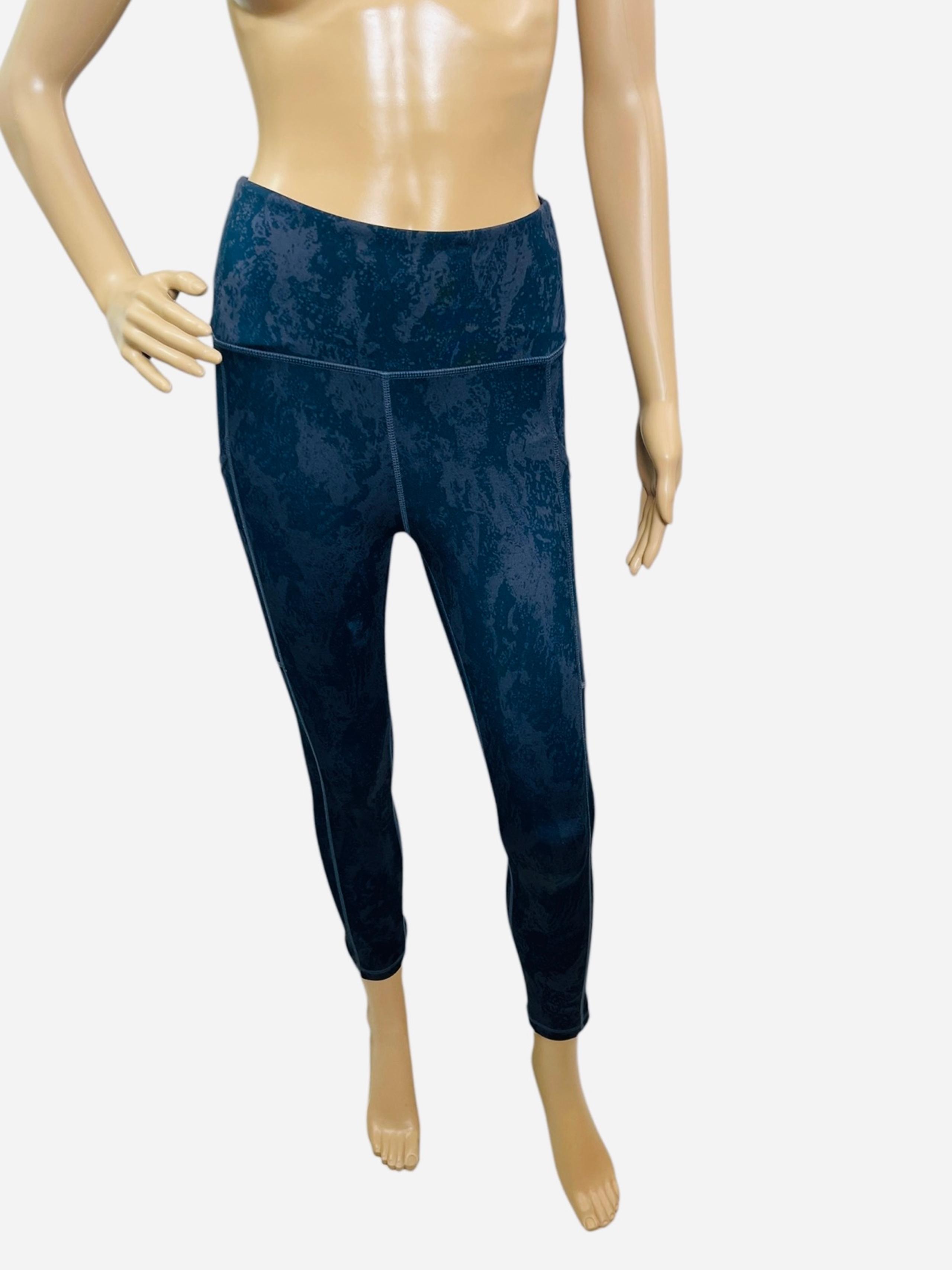 Zyia Active Women’s Size 2 Gray Blue Leggings Cropped Active Athletic Running