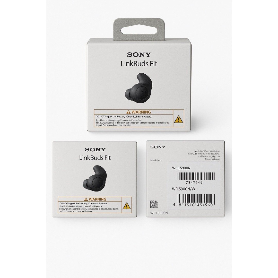 Sony LinkBuds Fit True Wireless Noise Canceling Earbuds | Black | New In Box