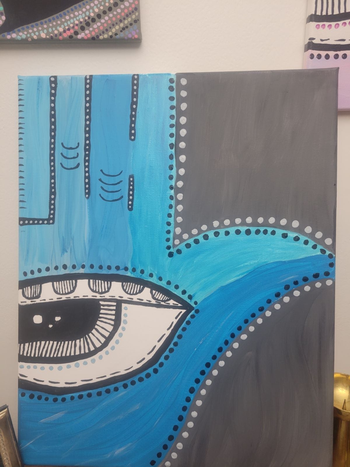 Hamsa Eye Painting