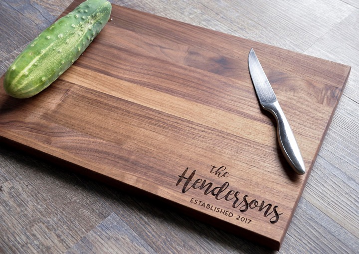Personalized Cutting Board - Engraved Cutting Board，9 x 12 Arched Maple*