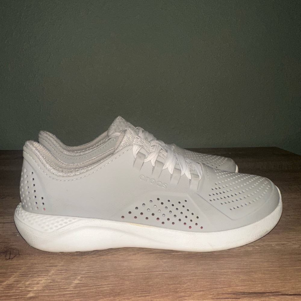 Crocs LiteRide Pacer Women's Size 8 Bone Sail Sand Fragment Comfort Slip On Shoe