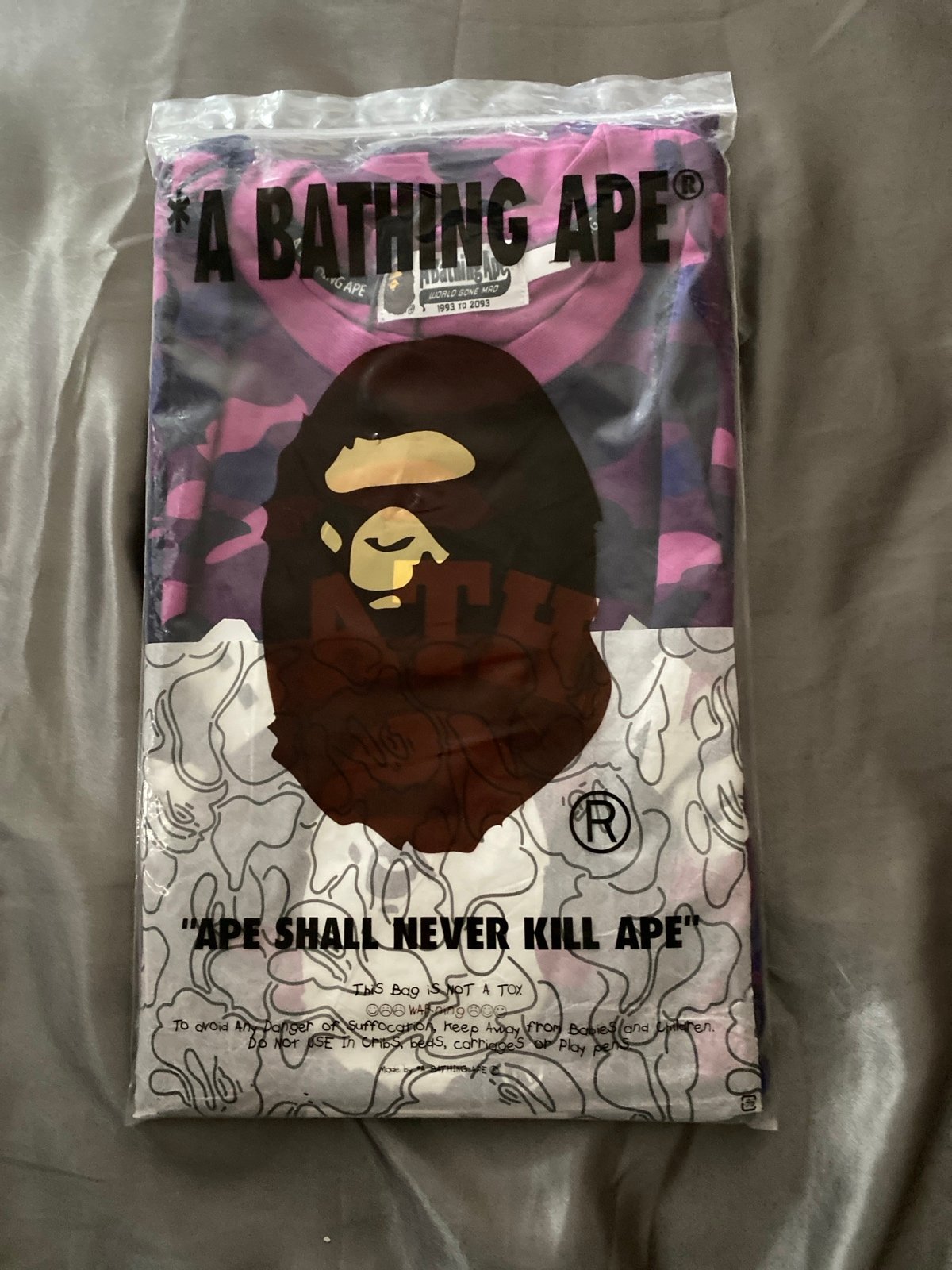 NEEDS TO GO❗️BAPE Color Camo College Purple Size LARGE