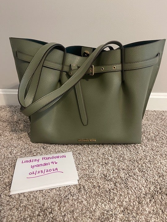 NWT Green Michael Kors Tote Bag