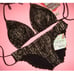 NWT Luli Fama XS,S BIKINI SWEET SEDUCTION ruched gold black crochet lace 170+