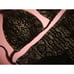 NWT Luli Fama XS,S BIKINI SWEET SEDUCTION ruched gold black crochet lace 170+