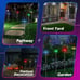 Solar Outdoor Lights Decorative,6 Pack Solar Garden Decorations