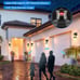 VIANIS Dusk to Dawn Motion Sensor Outdoor Porch Lights, Modern Black Exterior Po