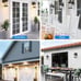 VIANIS Dusk to Dawn Motion Sensor Outdoor Porch Lights, Modern Black Exterior Po