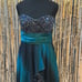 Vintage 2010s Speechless Hi-low Prom/Homecoming blue SPARKLY corset dress size 9