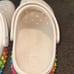 White rainbow crocs size 7