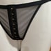 Victoria Secret Brazilian Panties Large, NWT, Black, Very Sexy, Gold Clasp