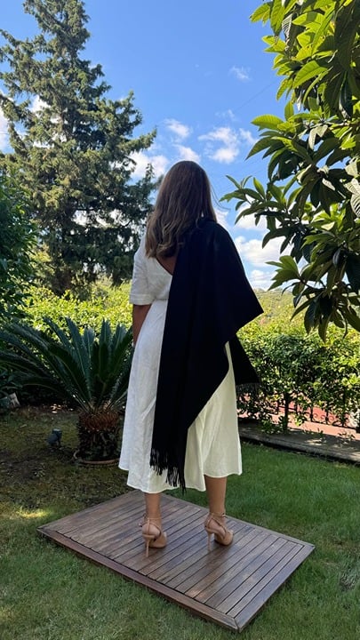 Cashmere Scarf - Black Luxury Turkish Cashmere Blend