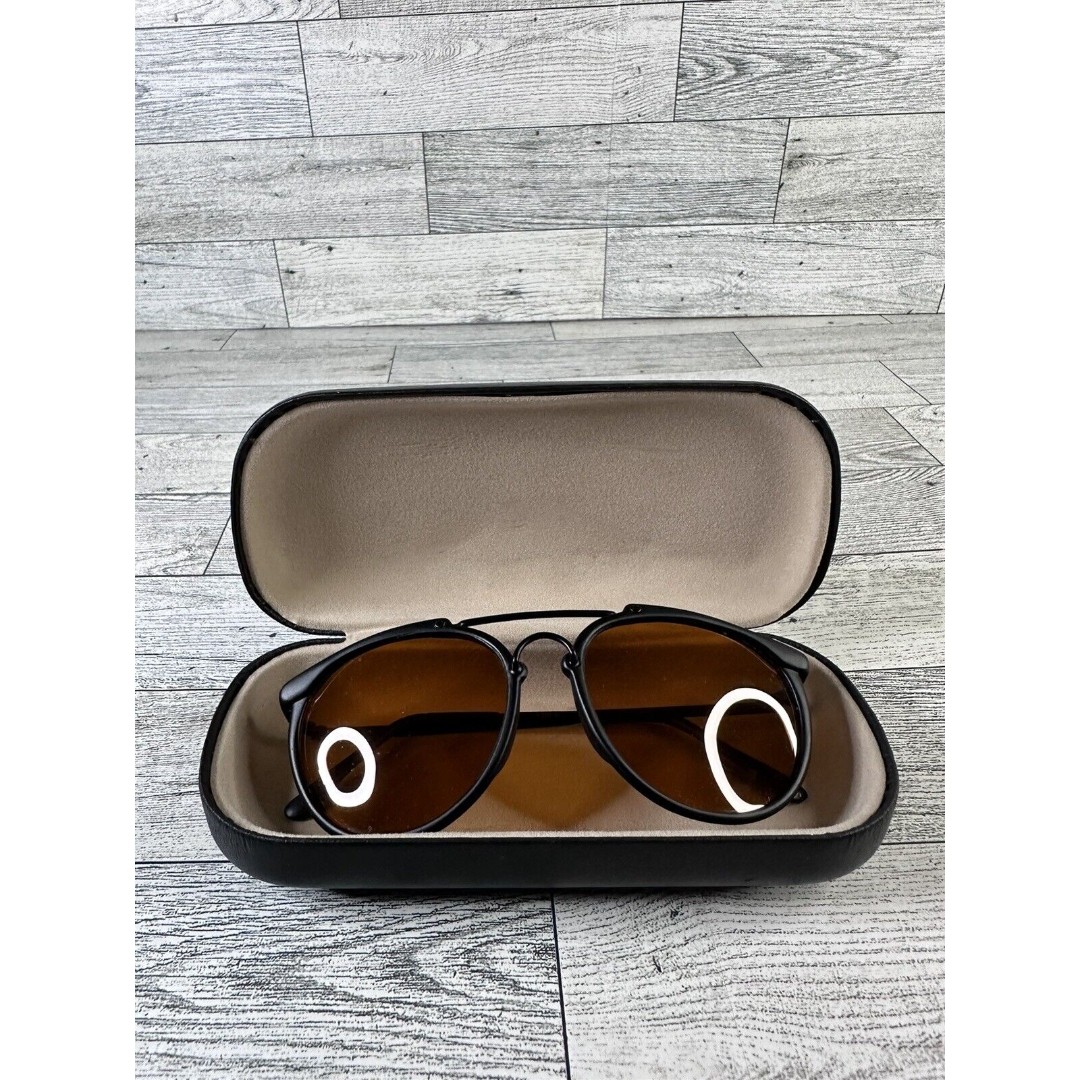 Vintage Eagle Eyes USA Aviator Sunglasses Amber Lens with Case Gently Used