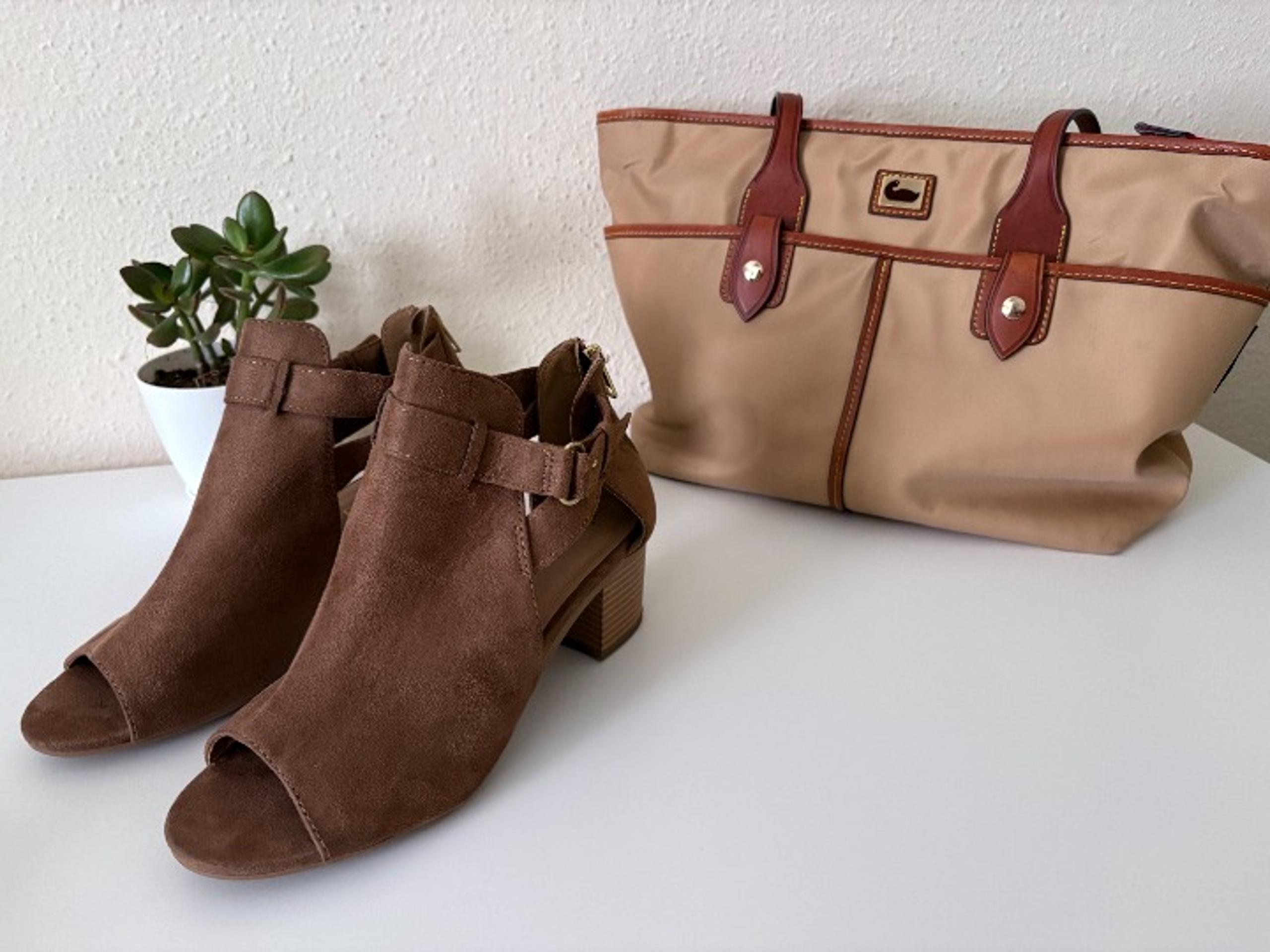 Set Dooney and Bourke Nylon Tote Bag + Women's Boots Brown size 9