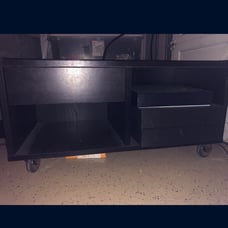 Black side table