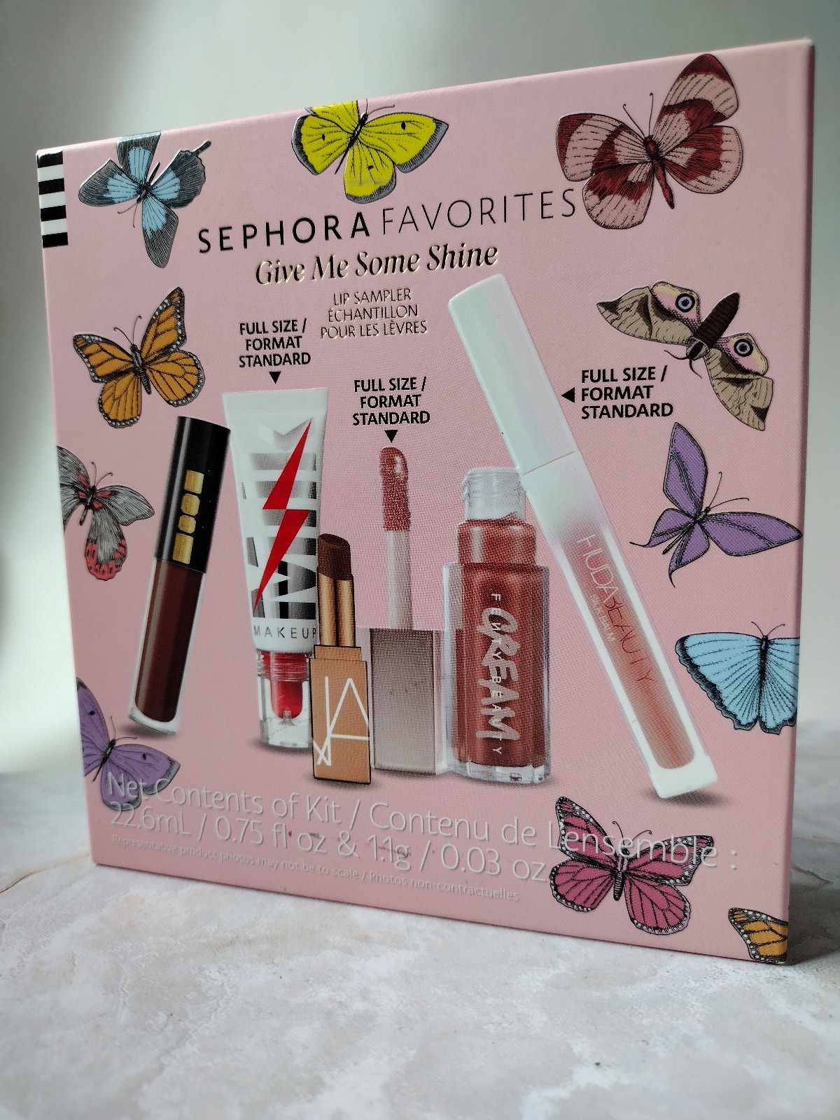 New/sealed Sephora Give Me Some Shine lipstick lip gloss lip balm bundle