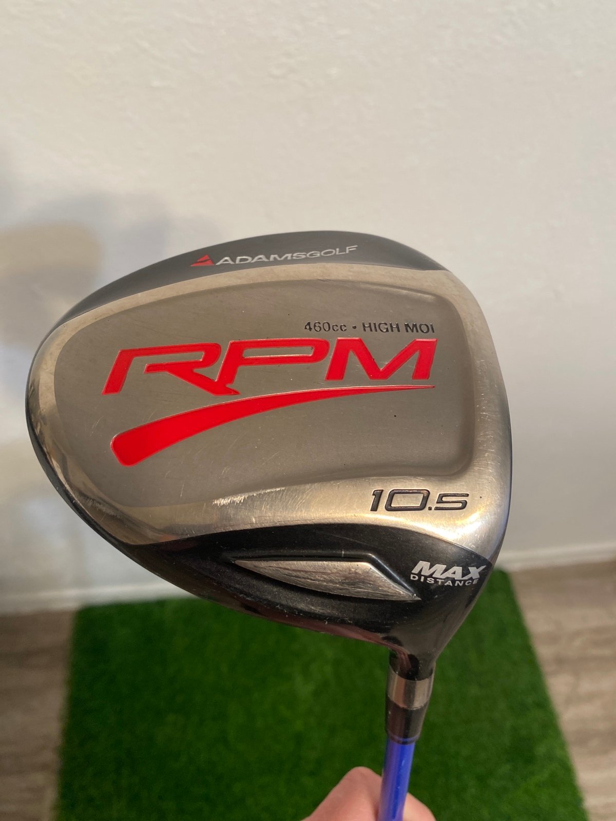Adams Golf RPM 10.5 Driver Right Handed ProLaunch Blue 65S Stiff Flex Shaft