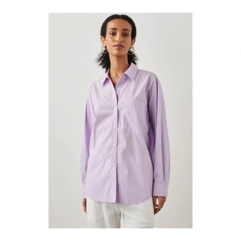 NWT RAILS Arlo Shirt Orchid Purple Lavender Size Large New Button Up Collared