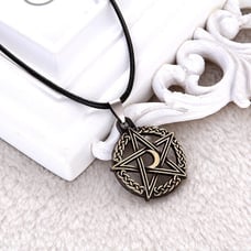 14K Gold Plated Cubic Zircon Pendant, INUS1BR217