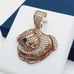 14K Gold Plated Cubic Zircon Pendant, INUS1BR217