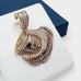 14K Gold Plated Cubic Zircon Pendant, INUS1BR217