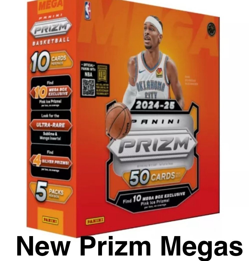 2024/25 Panini Prizm NBA Basketball Mega Box Sealed