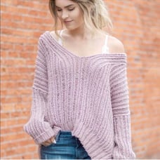 Free People slouchy knit sweater