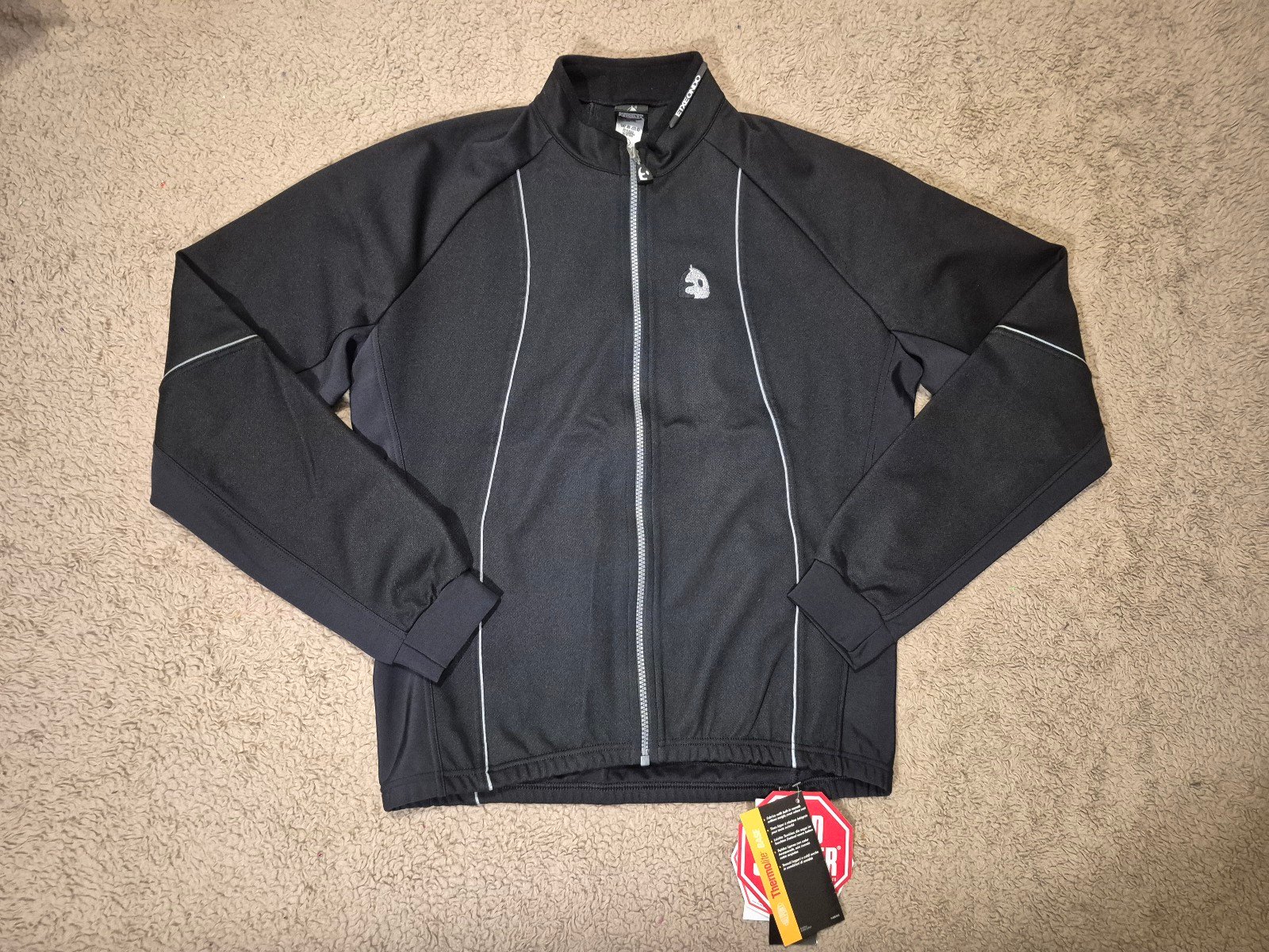 Women's Etxeondo Abaraska Black Cycling  Workout Jacket NWT