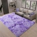 Fluffy Modern Area Rugs for Living Room Bedroom, 4x6 ft Plush High Pile Purple