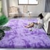 Fluffy Modern Area Rugs for Living Room Bedroom, 4x6 ft Plush High Pile Purple