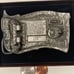 Vintage 1987 Metal Belt Buckle, American Birkebeiner, Hayward, Wisconsin