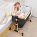 3-in-1 Bedside Bassinet with Mosquito Net - Adjustable Height, Portable & Foldab