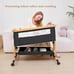 3-in-1 Bedside Bassinet with Mosquito Net - Adjustable Height, Portable & Foldab