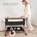3-in-1 Bedside Bassinet with Mosquito Net - Adjustable Height, Portable & Foldab