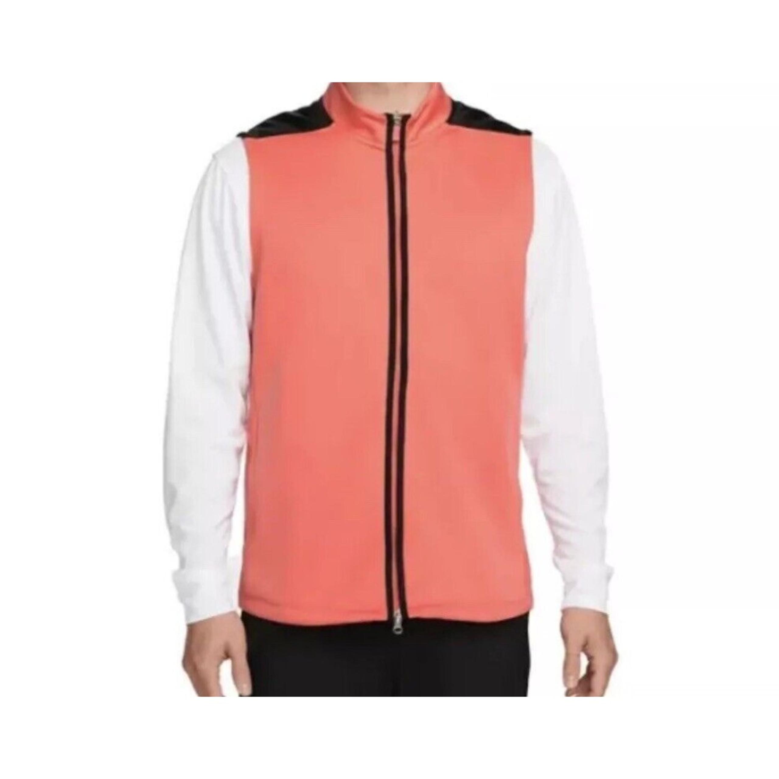 Nike Golf Men's Therma-FIT Victory Full-Zip Vest Orange Sz XXL DQ4573-814 Coral