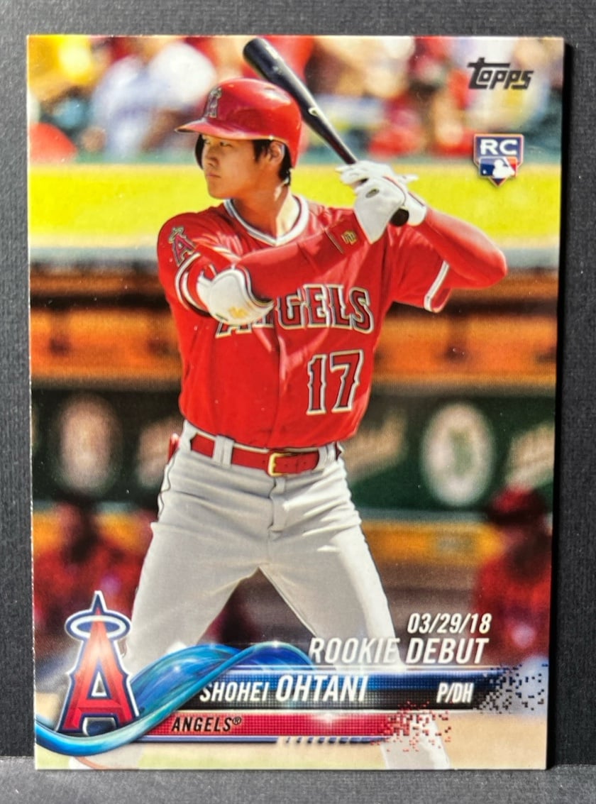 Shohei Ohtani 2018 Topps Update Series Rookie Card